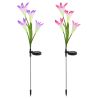 LIFELIKE LILY FLOWER SOLAR GARDEN LIGHTS