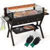 Charcoal grill with 3-in-1 design