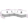 Anthracite patio garden sofa set, with thickly padded and removable cushions and pillows