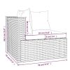 Patio lounge sofa set with cushions