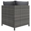 Poly rattan patio garden lounge set.