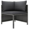 Poly rattan patio garden lounge set.