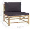 Bamboo outdoor lounge set