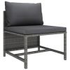 Poly rattan patio garden lounge set.