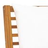 Solid acacia wood frame 4 piece patio lounge set