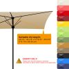 Replacement rectangle umbrella canopy for 6.5x10ft Umbrella with 6 ribs