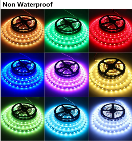 LED Light Strips Highlight 60 Light Beads Epoxy Waterproof Soft Strips (Option: IP20 white-100cm)