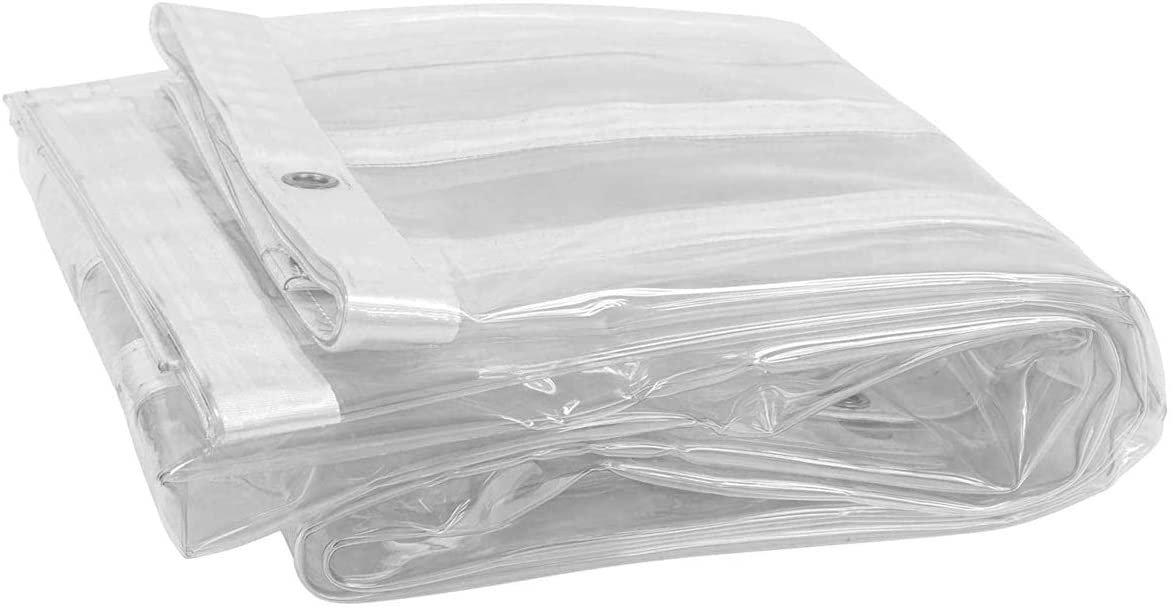 4 Size 400gsm Heavy Duty Waterproof PVC Transparent Tarpaulin Clear Tarp Glass Tarp Balcony Tarpaulin 4 Size 400gsm Heavy Duty Waterproof PVC Transparent Tarpaulin Clear Tarp Glass Tarp Balcony Tarpaulin