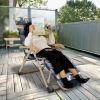 67x22in Chaise Lounger Cushion Recliner Rocking Chair Sofa Mat Deck Chair Cushion