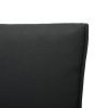 5 Piece Patio Lounge Set with Cushions Poly Rattan Gray